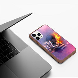 Чехол iPhone 11 Pro матовый Шото Тодороки, цвет: 3D-коричневый — фото 2