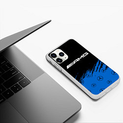 Чехол iPhone 11 Pro матовый MERCEDES МЕРСЕДЕС, цвет: 3D-белый — фото 2
