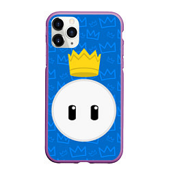 Чехол iPhone 11 Pro матовый Fall guys, цвет: 3D-фиолетовый