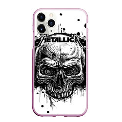 Чехол iPhone 11 Pro матовый Metallica, цвет: 3D-розовый