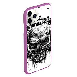 Чехол iPhone 11 Pro матовый Metallica, цвет: 3D-фиолетовый — фото 2