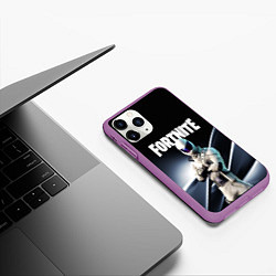 Чехол iPhone 11 Pro матовый FORTNITE, цвет: 3D-фиолетовый — фото 2