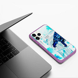 Чехол iPhone 11 Pro матовый CS GO HOWL ВОЙ, цвет: 3D-фиолетовый — фото 2