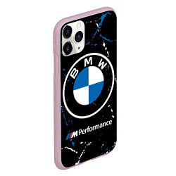 Чехол iPhone 11 Pro матовый BMW БМВ, цвет: 3D-розовый — фото 2