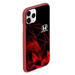 Чехол iPhone 11 Pro матовый HONDA, цвет: 3D-красный — фото 2