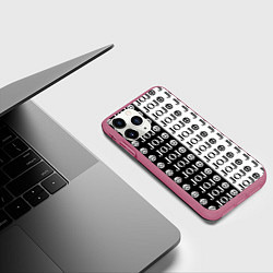 Чехол iPhone 11 Pro матовый JoJo Bizarre Adventure, цвет: 3D-малиновый — фото 2