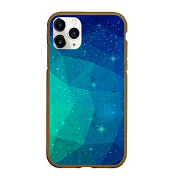 Чехол iPhone 11 Pro матовый Космос, цвет: 3D-коричневый
