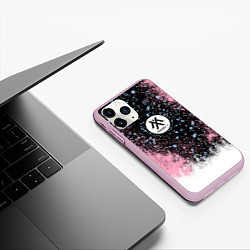 Чехол iPhone 11 Pro матовый MONSTA X, цвет: 3D-розовый — фото 2