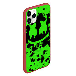 Чехол iPhone 11 Pro матовый Marshmello, цвет: 3D-красный — фото 2