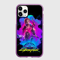 Чехол iPhone 11 Pro матовый Cyberpunk 2077