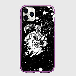 Чехол iPhone 11 Pro матовый JoJo Bizarre Adventure, цвет: 3D-фиолетовый