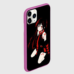 Чехол iPhone 11 Pro матовый Убийца Акаме, цвет: 3D-фиолетовый — фото 2