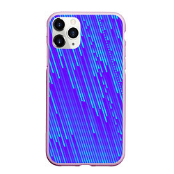 Чехол iPhone 11 Pro матовый Падение Звезд, цвет: 3D-розовый