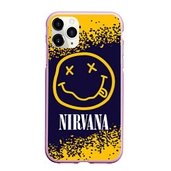 Чехол iPhone 11 Pro матовый NIRVANA НИРВАНА, цвет: 3D-розовый