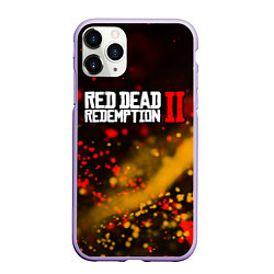 Чехол iPhone 11 Pro матовый RED DEAD REDEMPTION 2