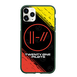 Чехол iPhone 11 Pro матовый TWENTY ONE PILOTS 21 PILOTS, цвет: 3D-темно-зеленый