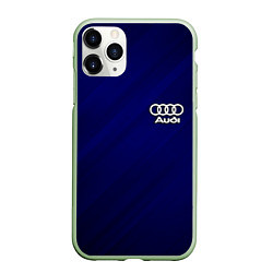 Чехол iPhone 11 Pro матовый AUDI, цвет: 3D-салатовый