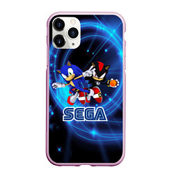 Чехол iPhone 11 Pro матовый Sonic SEGA, цвет: 3D-розовый