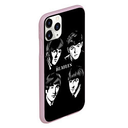 Чехол iPhone 11 Pro матовый THE BEATLES, цвет: 3D-розовый — фото 2