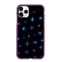 Чехол iPhone 11 Pro матовый ЪУЪ СЪУКА, цвет: 3D-фиолетовый