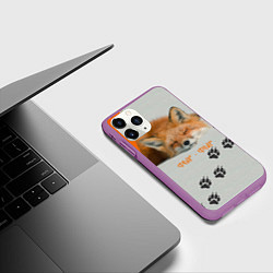Чехол iPhone 11 Pro матовый Фыр-Фыр, цвет: 3D-фиолетовый — фото 2