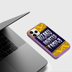 Чехол iPhone 11 Pro матовый KIZARU КИЗАРУ, цвет: 3D-фиолетовый — фото 2