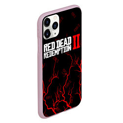 Чехол iPhone 11 Pro матовый RED DEAD REDEMPTION 2, цвет: 3D-розовый — фото 2