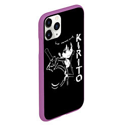 Чехол iPhone 11 Pro матовый Kirito, цвет: 3D-фиолетовый — фото 2