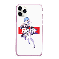 Чехол iPhone 11 Pro матовый Re:Zero, цвет: 3D-розовый