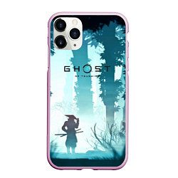 Чехол iPhone 11 Pro матовый Ghost of Tsushima, цвет: 3D-розовый