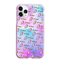Чехол iPhone 11 Pro матовый BLACKPINK ICE CREAM, цвет: 3D-розовый