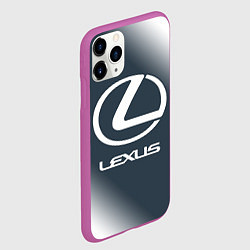 Чехол iPhone 11 Pro матовый LEXUS ЛЕКСУС, цвет: 3D-фиолетовый — фото 2