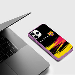 Чехол iPhone 11 Pro матовый BARCELONA БАРСЕЛОНА, цвет: 3D-фиолетовый — фото 2