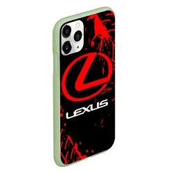 Чехол iPhone 11 Pro матовый LEXUS ЛЕКСУС, цвет: 3D-салатовый — фото 2