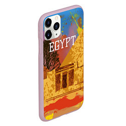 Чехол iPhone 11 Pro матовый Египет Пирамида Хеопса, цвет: 3D-розовый — фото 2