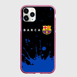 Чехол iPhone 11 Pro матовый BARCELONA БАРСЕЛОНА, цвет: 3D-малиновый