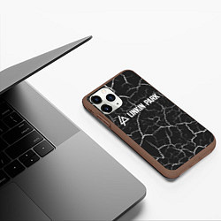 Чехол iPhone 11 Pro матовый LINKIN PARK ЛИНКИН ПАРК, цвет: 3D-коричневый — фото 2