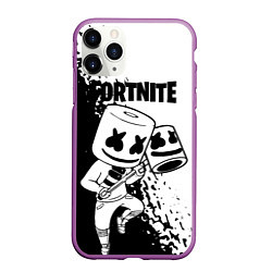 Чехол iPhone 11 Pro матовый FORTNITE MARSHMELLO