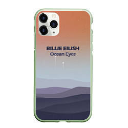 Чехол iPhone 11 Pro матовый Billie Eilish, цвет: 3D-салатовый