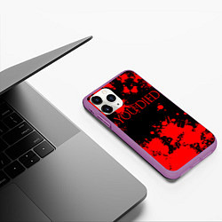 Чехол iPhone 11 Pro матовый DARK SOULS, цвет: 3D-фиолетовый — фото 2