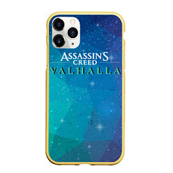 Чехол iPhone 11 Pro матовый Assassins Creed Valhalla, цвет: 3D-желтый