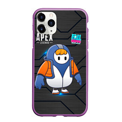 Чехол iPhone 11 Pro матовый Fall guys apex legends