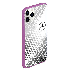 Чехол iPhone 11 Pro матовый Mercedes-Benz, цвет: 3D-фиолетовый — фото 2