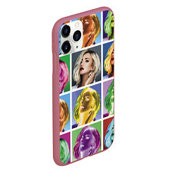 Чехол iPhone 11 Pro матовый Buzova pop-art, цвет: 3D-малиновый — фото 2