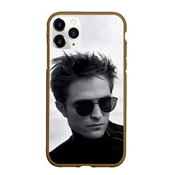 Чехол iPhone 11 Pro матовый ROBERT PATTINSON, цвет: 3D-коричневый