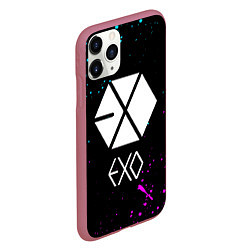 Чехол iPhone 11 Pro матовый EXO BAND, цвет: 3D-малиновый — фото 2