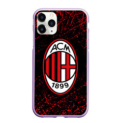 Чехол iPhone 11 Pro матовый MILAN, цвет: 3D-сиреневый