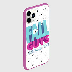 Чехол iPhone 11 Pro матовый Fall Guys, цвет: 3D-фиолетовый — фото 2
