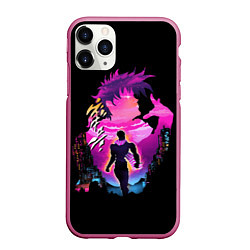 Чехол iPhone 11 Pro матовый JoJo’s Bizarre Adventure, цвет: 3D-малиновый