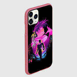 Чехол iPhone 11 Pro матовый JoJo’s Bizarre Adventure, цвет: 3D-малиновый — фото 2